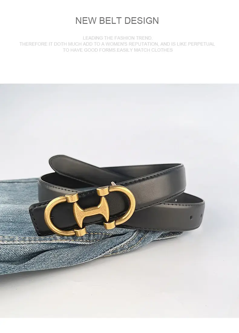 Vintage Genuine Leather Belt with Casual Pants Short Skirt Jeans Cowhide Women's Belt Women's Fashion Cross-border Hair โ feature 14