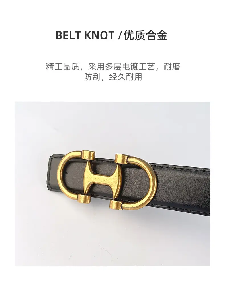 Vintage Genuine Leather Belt with Casual Pants Short Skirt Jeans Cowhide Women's Belt Women's Fashion Cross-border Hair โ feature 7