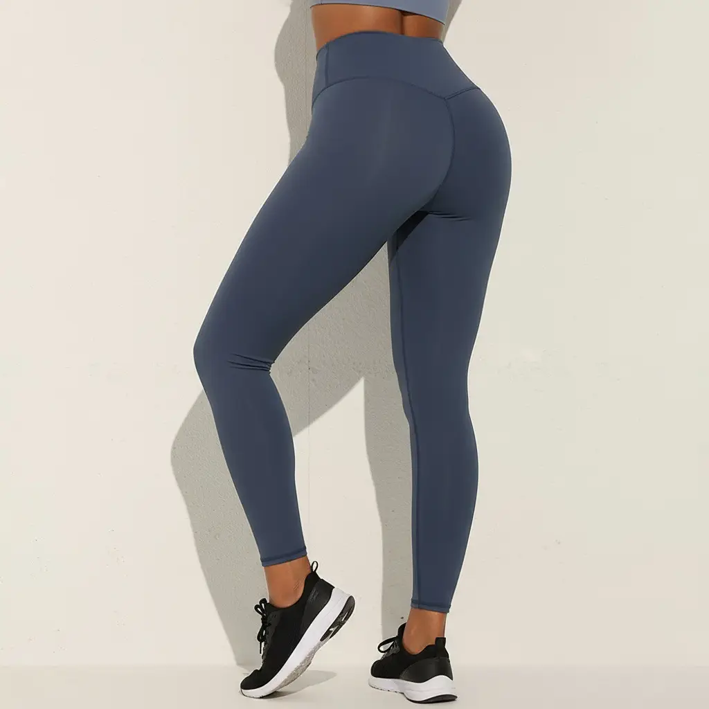 Plus Size Yoga Suit No Line Sports Fitness Pants Tight Peach Hip High Waist - Image 10