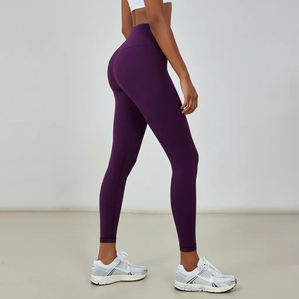 Plus Size Yoga Suit No Line Sports Fitness Pants Tight Peach Hip High Waist - Image 19