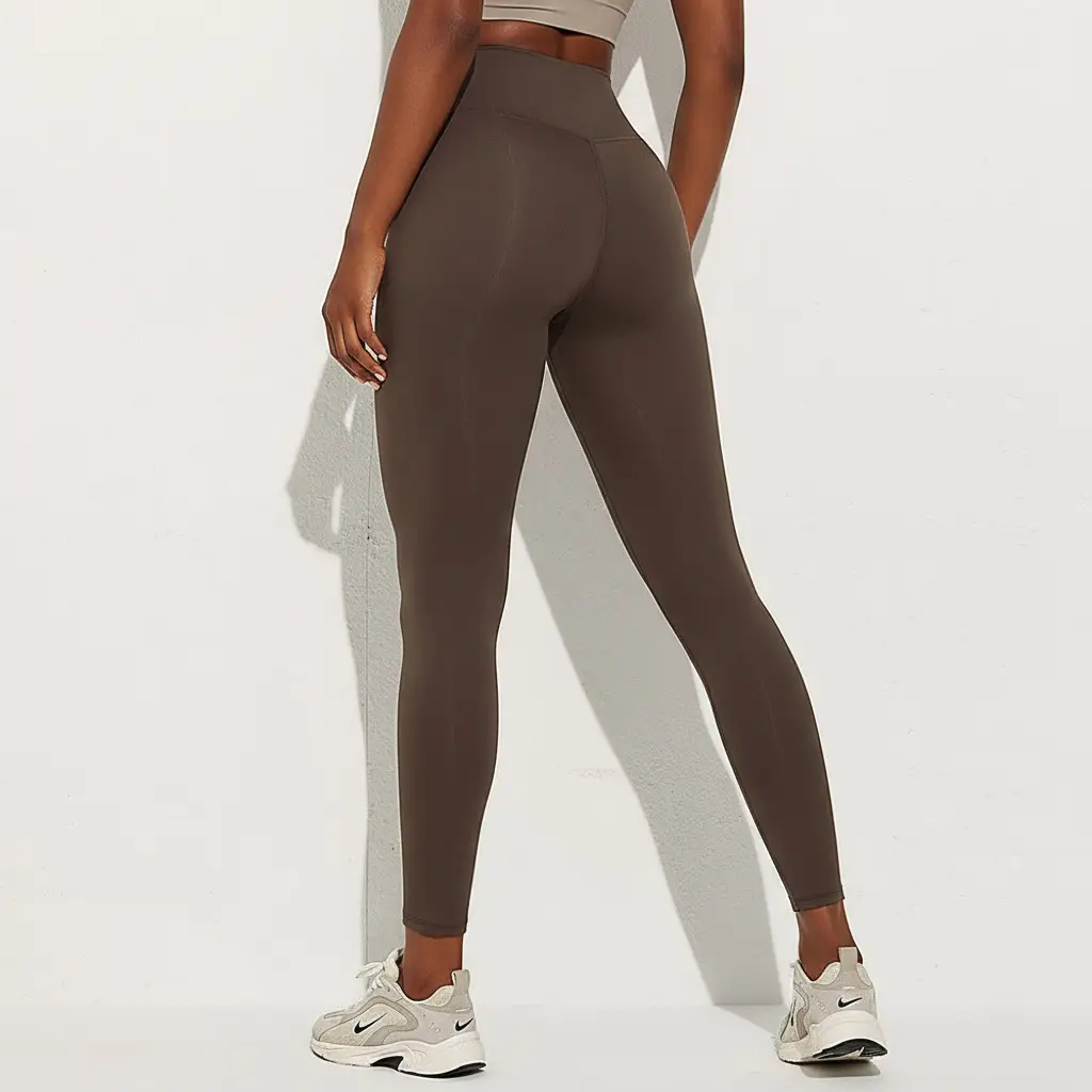 Plus Size Yoga Suit No Line Sports Fitness Pants Tight Peach Hip High Waist - Image 6