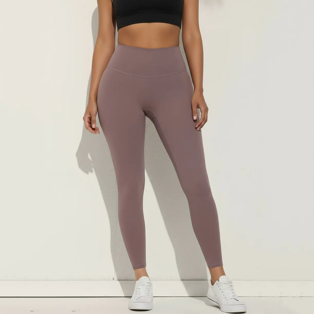 Plus Size Yoga Suit No Line Sports Fitness Pants Tight Peach Hip High Waist - Image 7