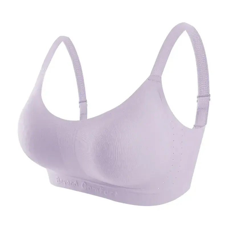 Women's Traceless Soft Support Bra Black Fixed Cup - Image 4