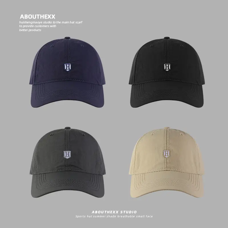 Men Navy Blue Letter Embroidered Baseball Cap - Image 6