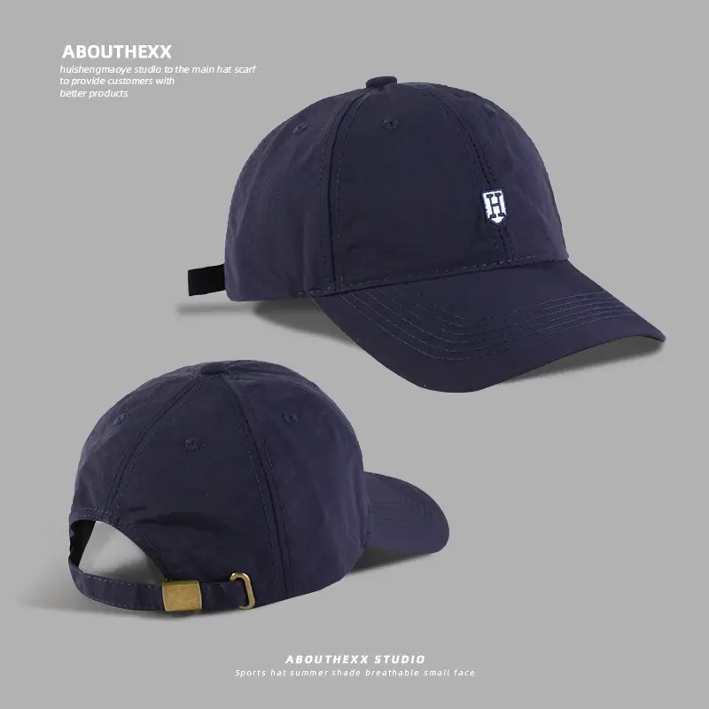 Men Navy Blue Letter Embroidered Baseball Cap — feature 9