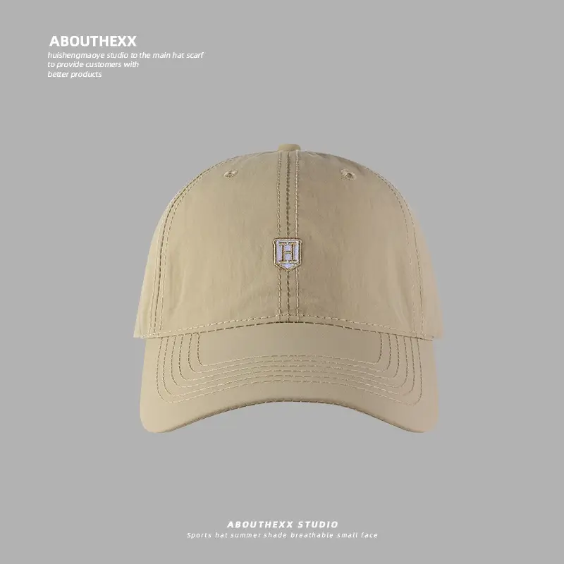 Men Navy Blue Letter Embroidered Baseball Cap - Image 2