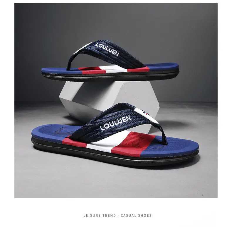 2024 Green Printed Beach Flip-flops for Men — feature 15