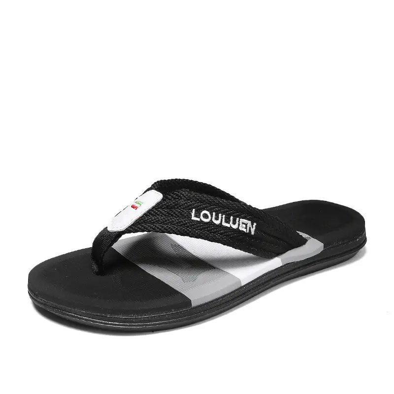 2024 Green Printed Beach Flip-flops for Men - Image 2