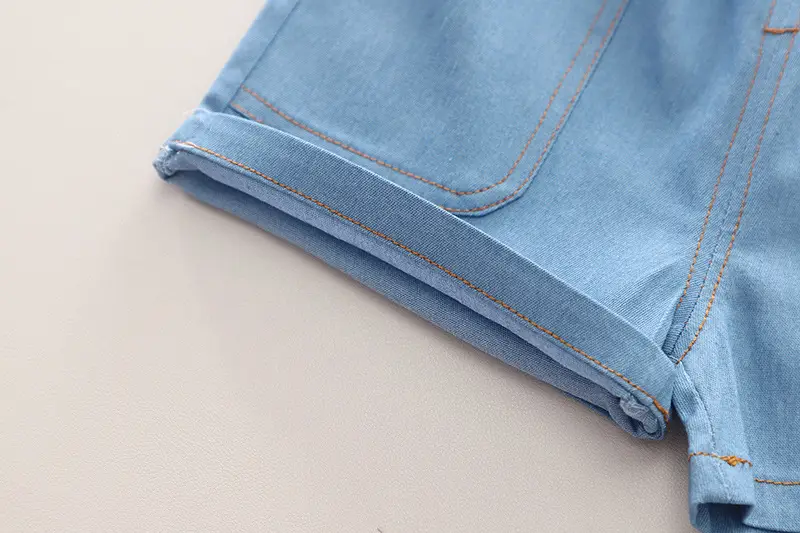 Children's 2Pc Blue Cartoon T-Shirt Shorts Set Summer Casual — feature 19