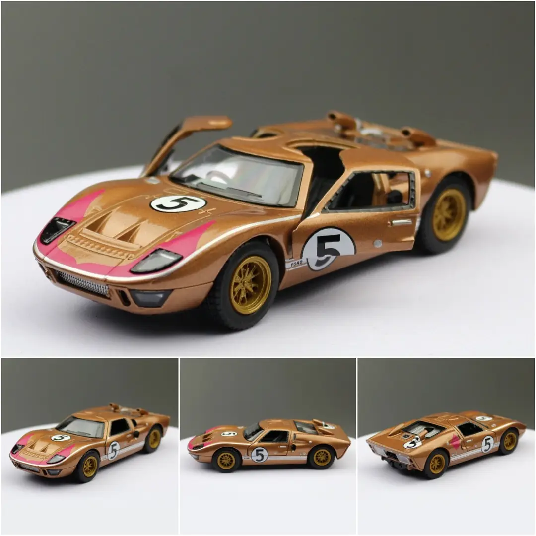 KiNSMART Zhiguan alloy toy car model 5 inch 1:36 racing classic car pickup truck bulk