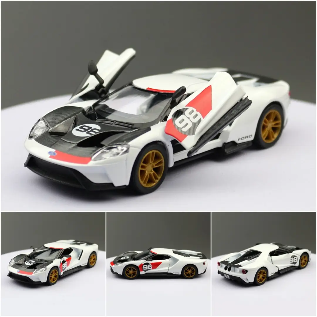 KiNSMART Zhiguan alloy toy car model 5 inch 1:36 racing classic car pickup truck bulk