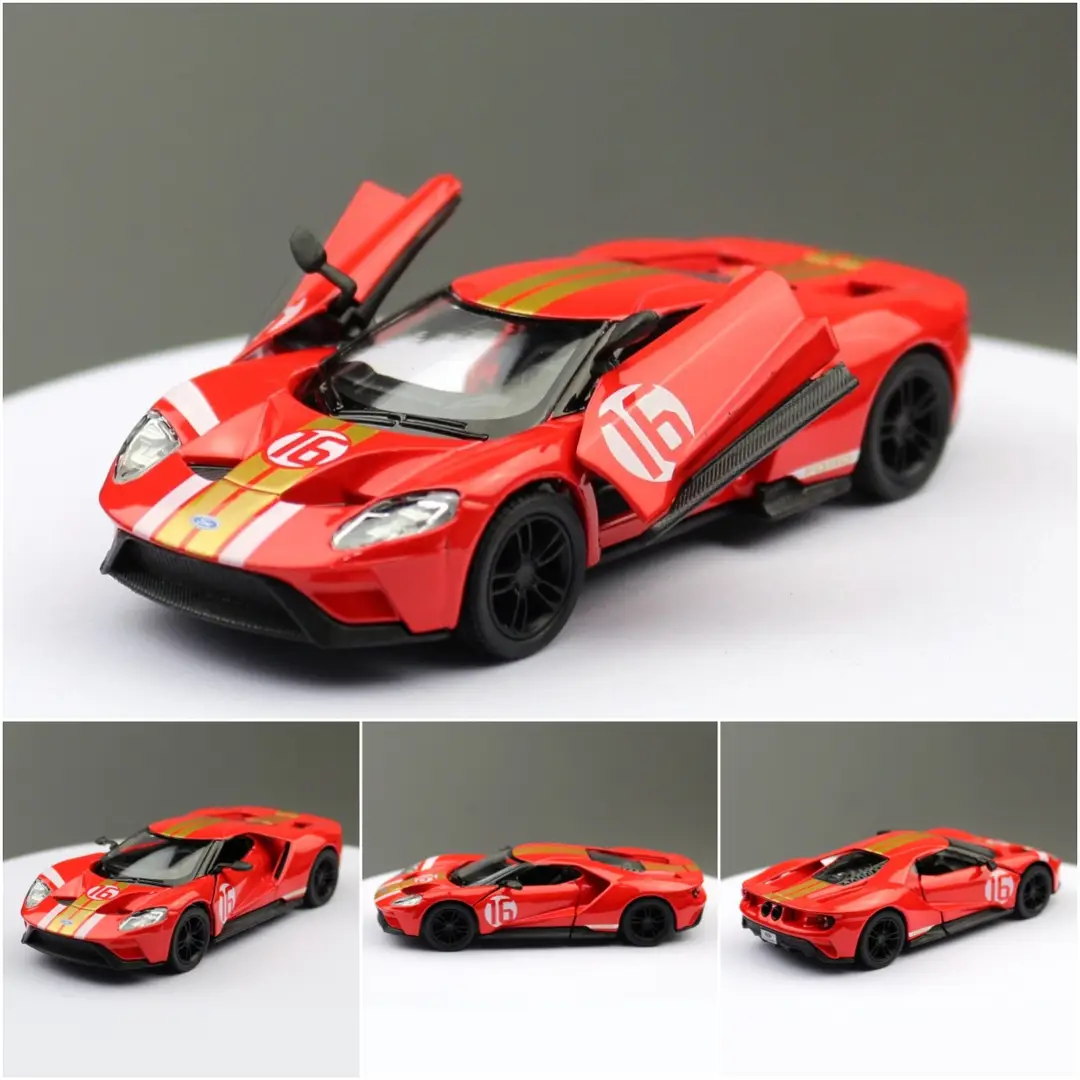 KiNSMART Zhiguan alloy toy car model 5 inch 1:36 racing classic car pickup truck bulk