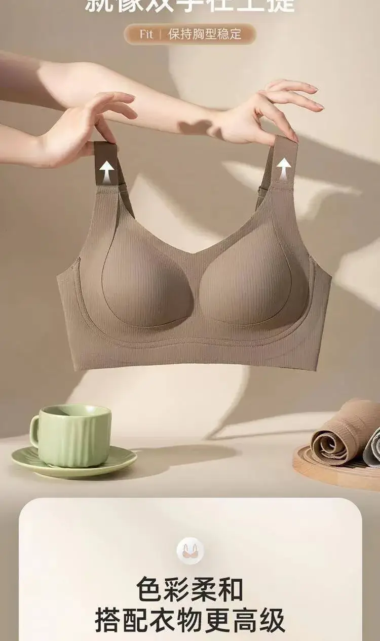 Black Underwear Women's Large Chest Push-Up Bra — feature 15