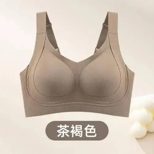 Black Underwear Women's Large Chest Push-Up Bra - Image 3