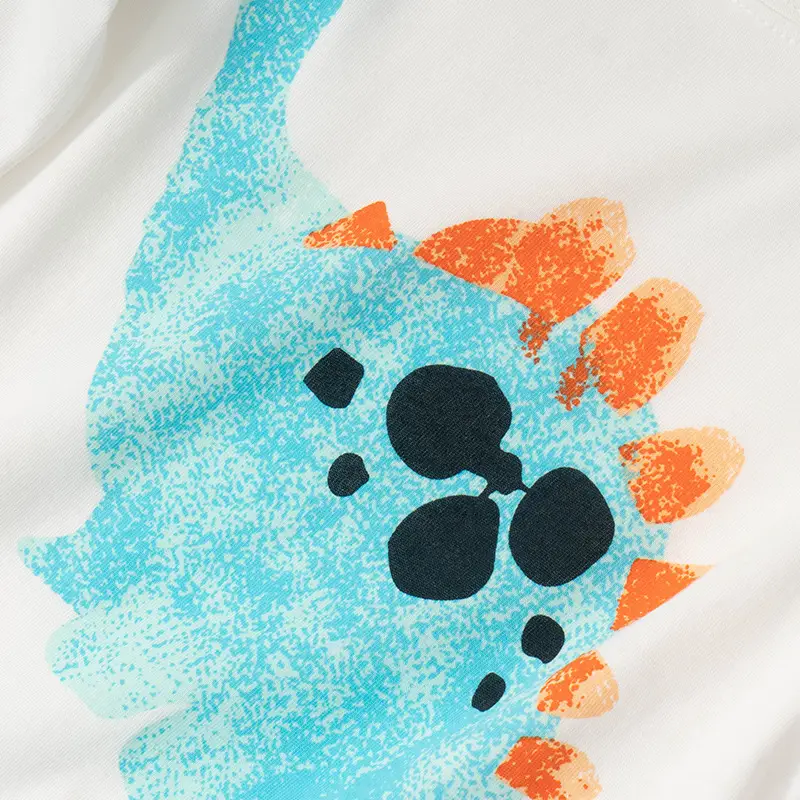 Malwee Boys Printed Cotton T-Shirt with Dinosaur Design
