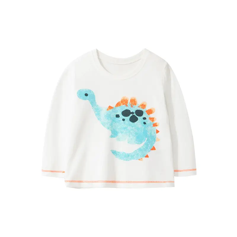 Malwee Boys Printed Cotton T-Shirt with Dinosaur Design