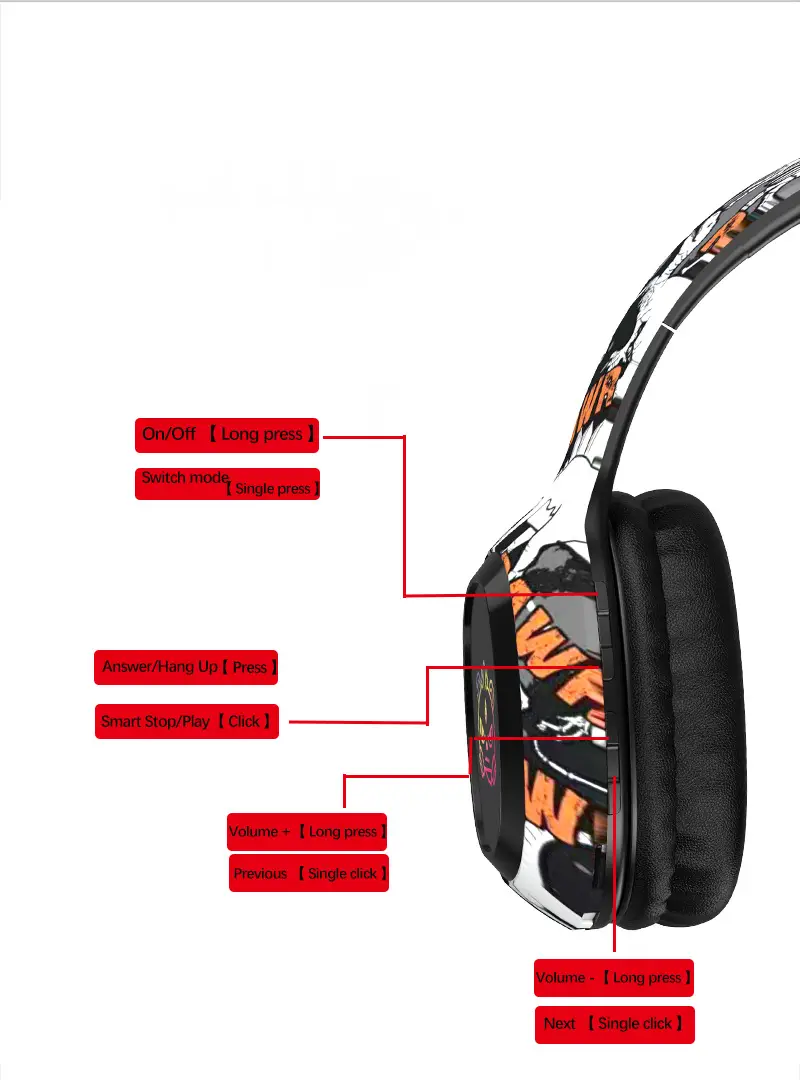 Wireless Over-Ear Bluetooth Headphones with Card Slot & 5.4 Design — feature 10