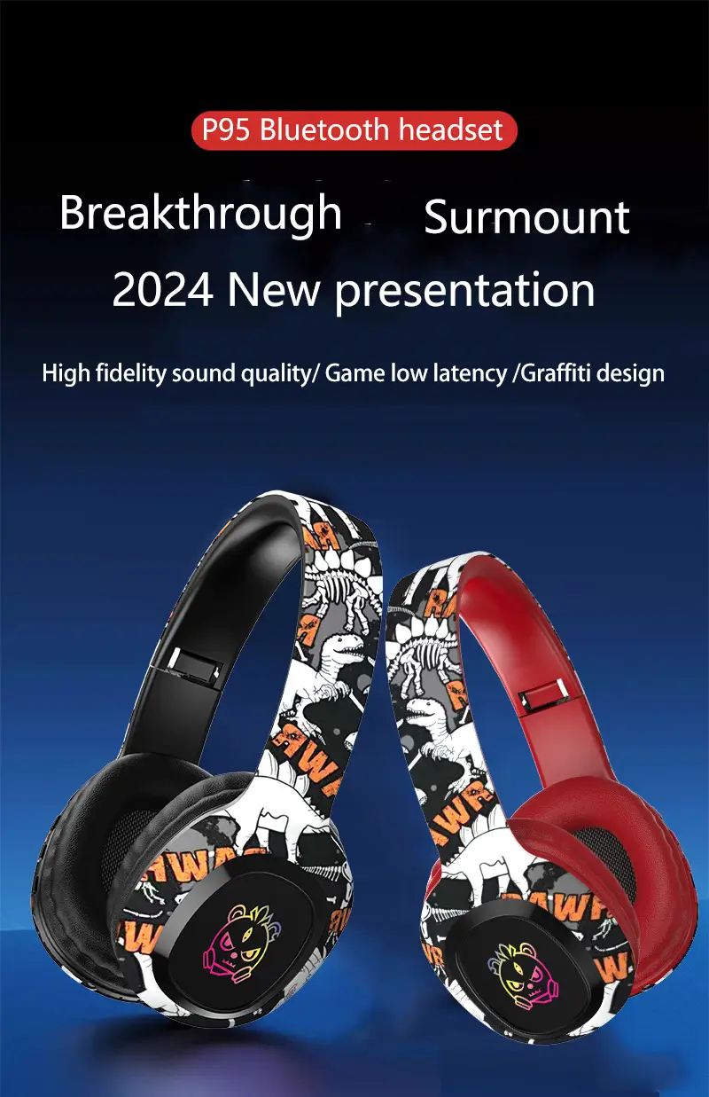 Wireless Over-Ear Bluetooth Headphones with Card Slot & 5.4 Design — feature 4