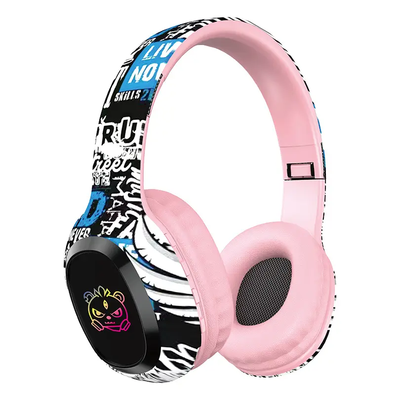 Wireless Over-Ear Bluetooth Headphones with Card Slot & 5.4 Design