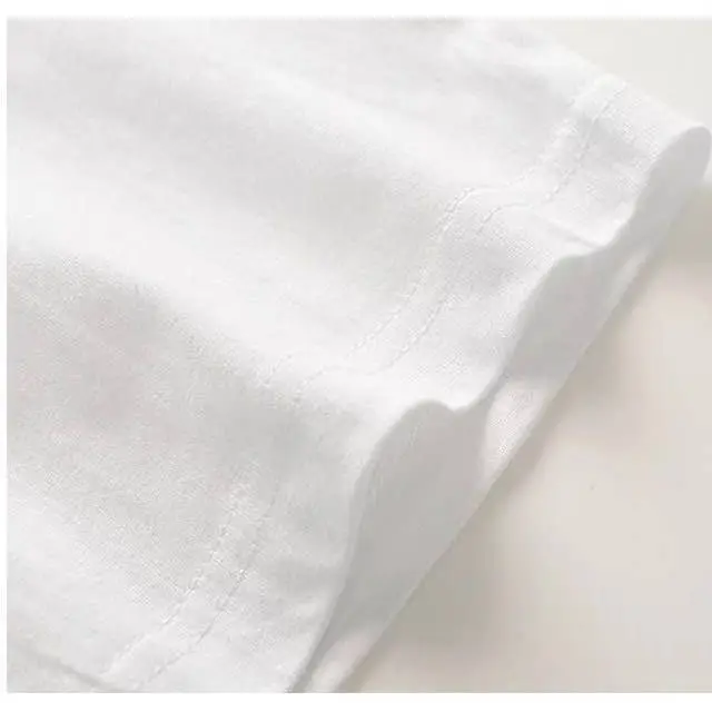 200g cotton small shoulder short sleeve T-shirt men and women with half sleeve solid color black white men's crew neck base generation — feature 15