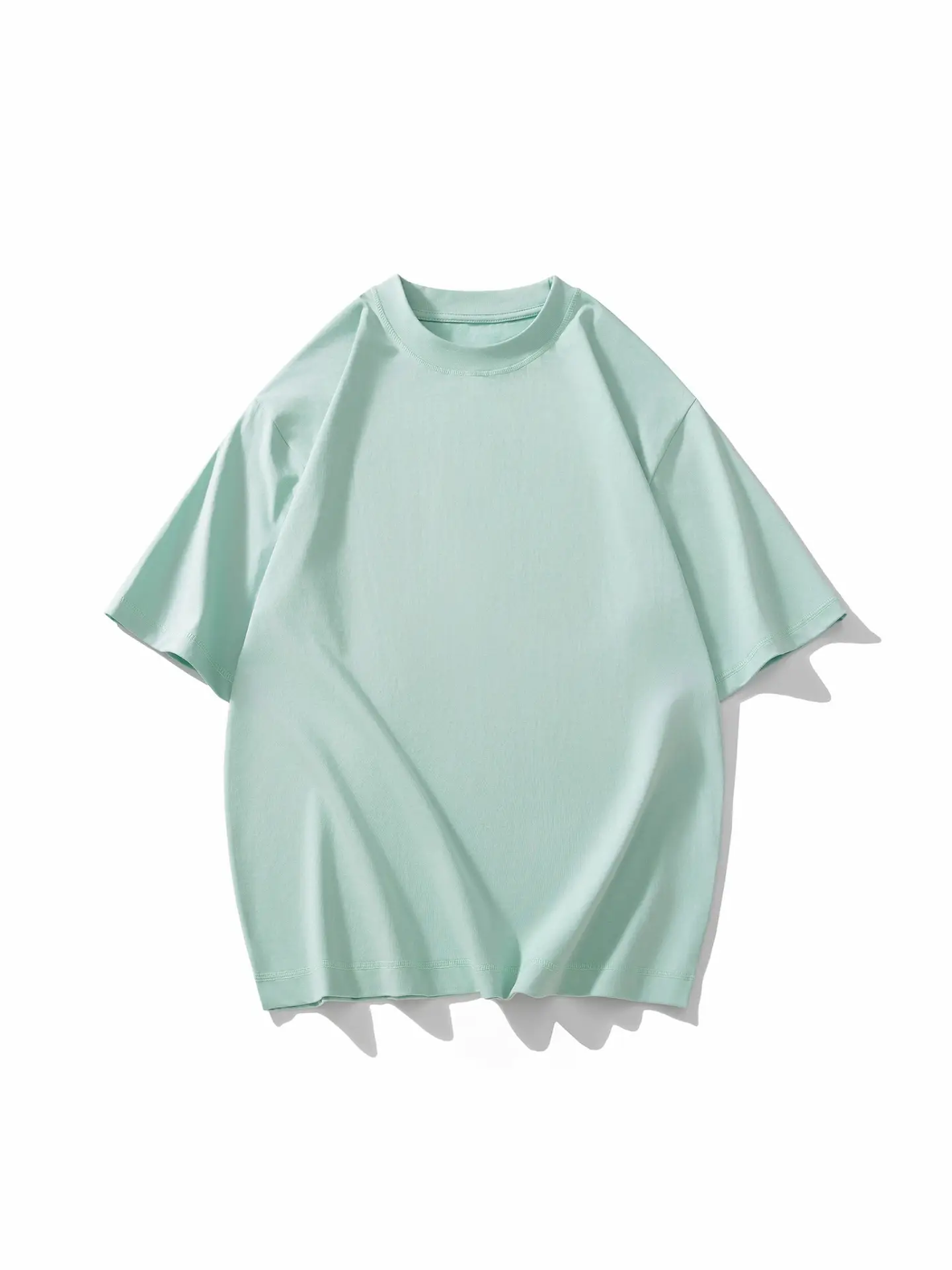 Men Black Drop Shoulder Half Sleeve T-Shirt 230g - Image 13