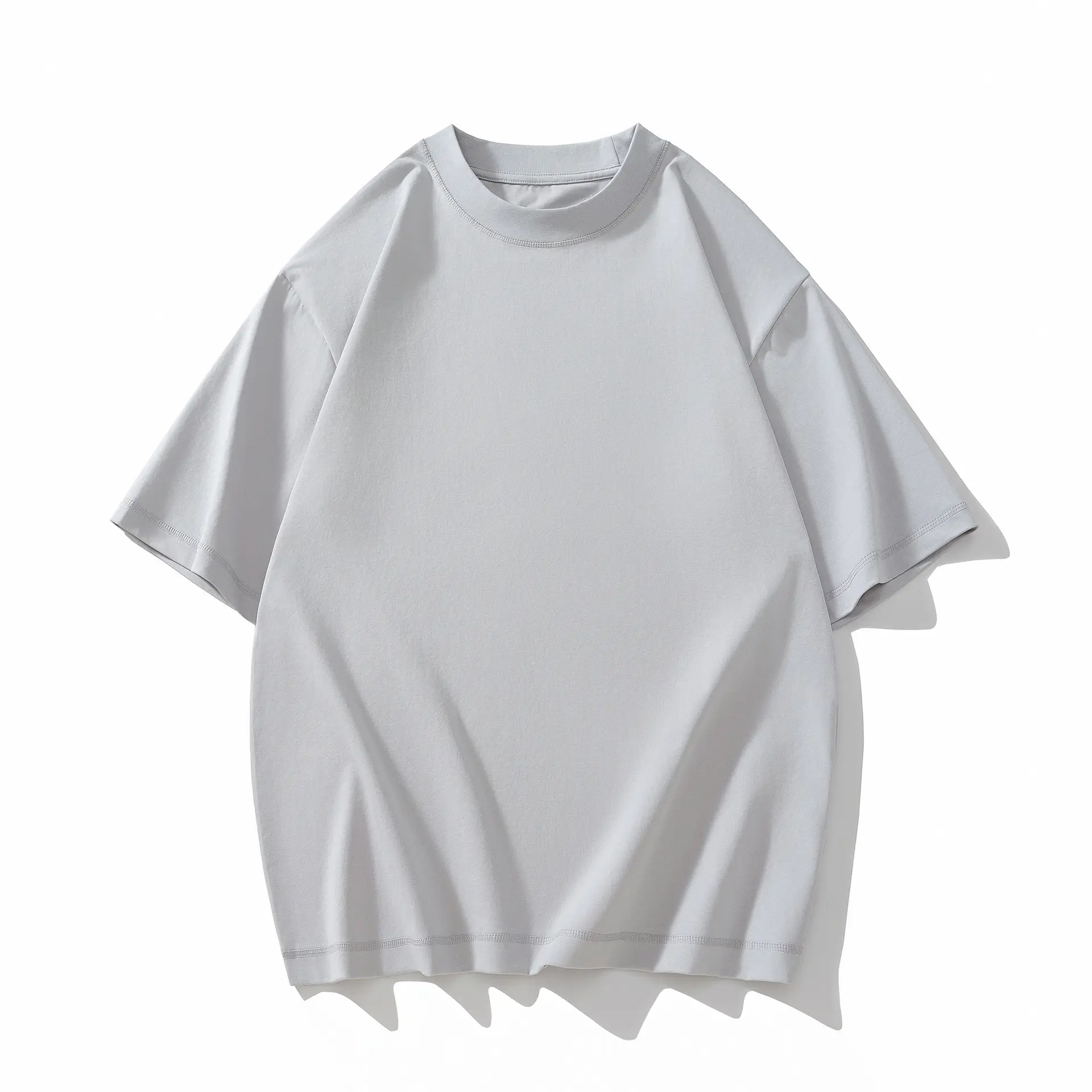 Men Black Drop Shoulder Half Sleeve T-Shirt 230g - Image 2