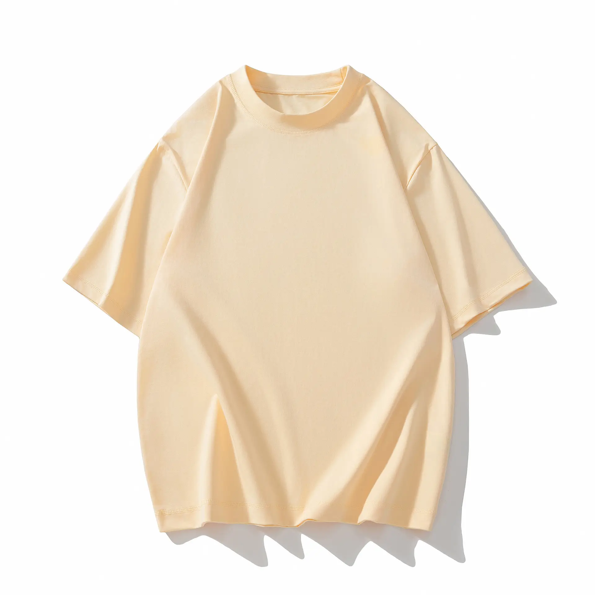 Men Black Drop Shoulder Half Sleeve T-Shirt 230g - Image 5
