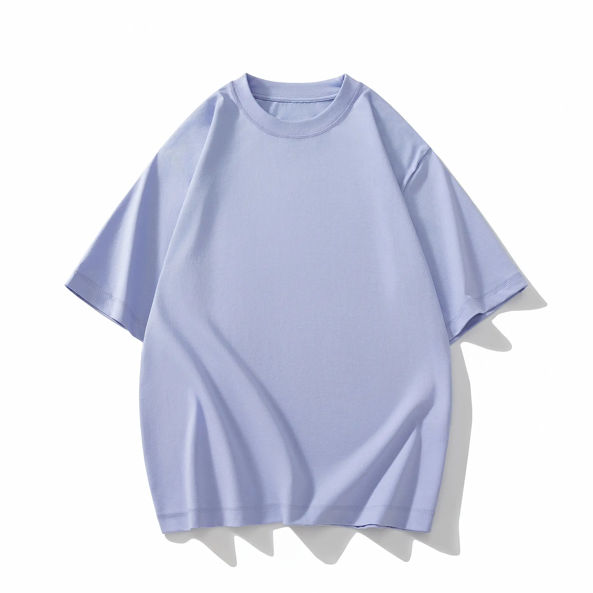 Men Black Drop Shoulder Half Sleeve T-Shirt 230g - Image 8