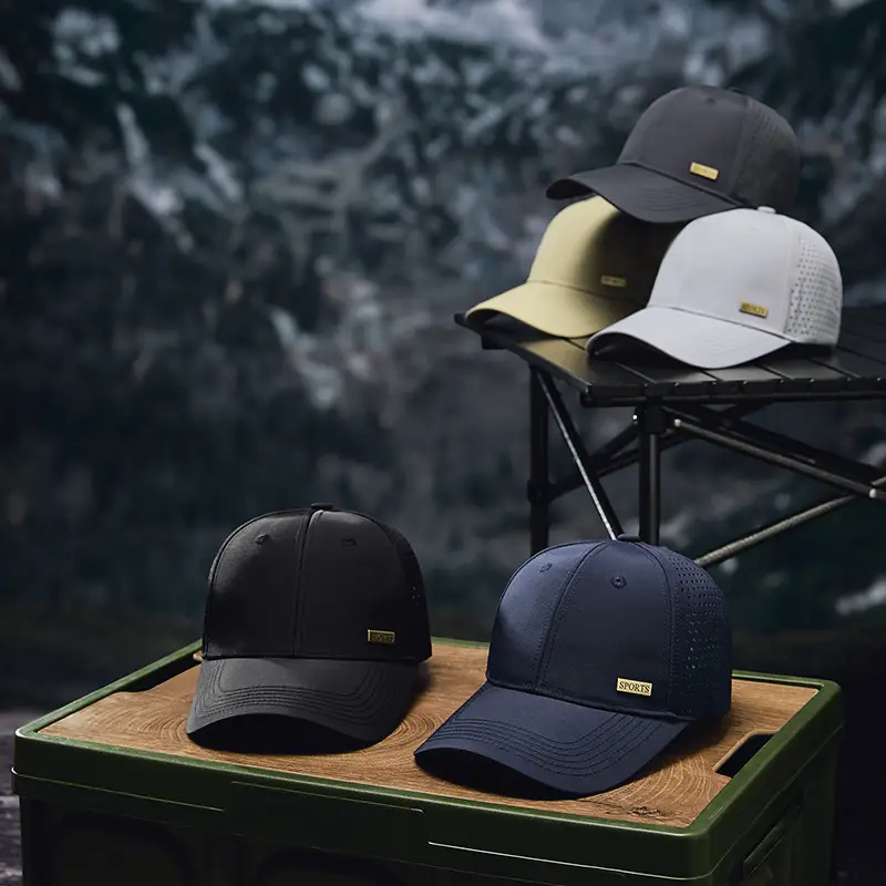 Men's Black Waterproof Baseball Cap with Duck Tongue Design - Image 8