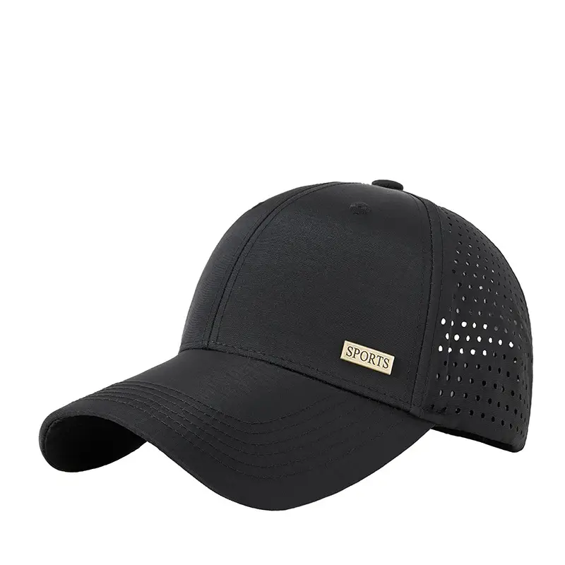 Men's Black Waterproof Baseball Cap with Duck Tongue Design - Image 11