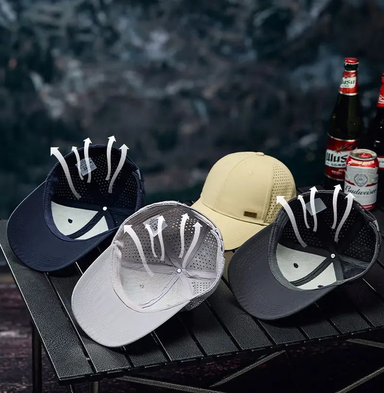 Men's Black Waterproof Baseball Cap with Duck Tongue Design — feature 11