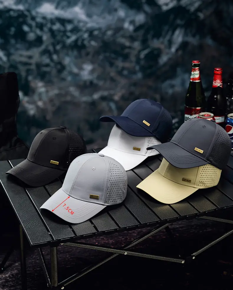 Men's Black Waterproof Baseball Cap with Duck Tongue Design — feature 14