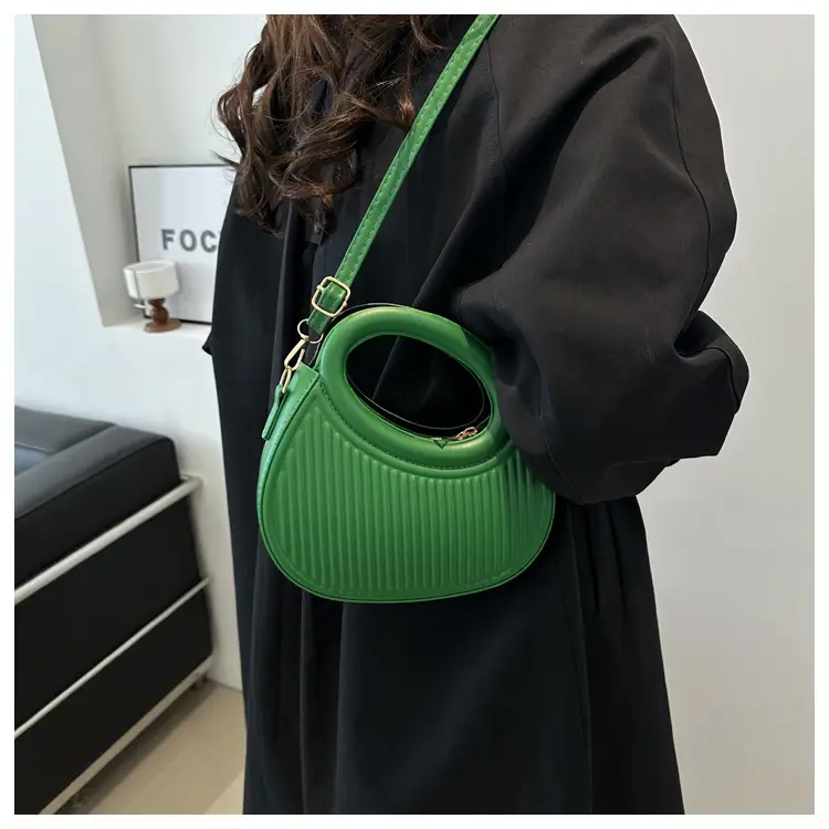 Red Vintage Women's Shoulder Bag with Crossbody Strap — feature 20