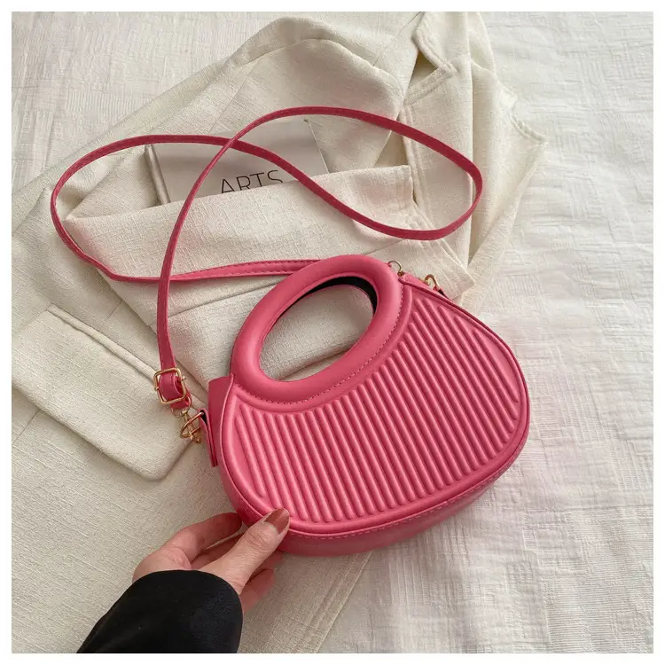 Red Vintage Women's Shoulder Bag with Crossbody Strap — feature 39