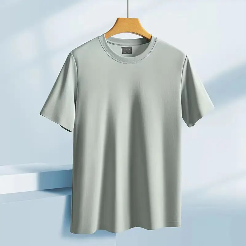 Men Women Cotton T-Shirt Summer Loose Cool Solid Color - Image 5