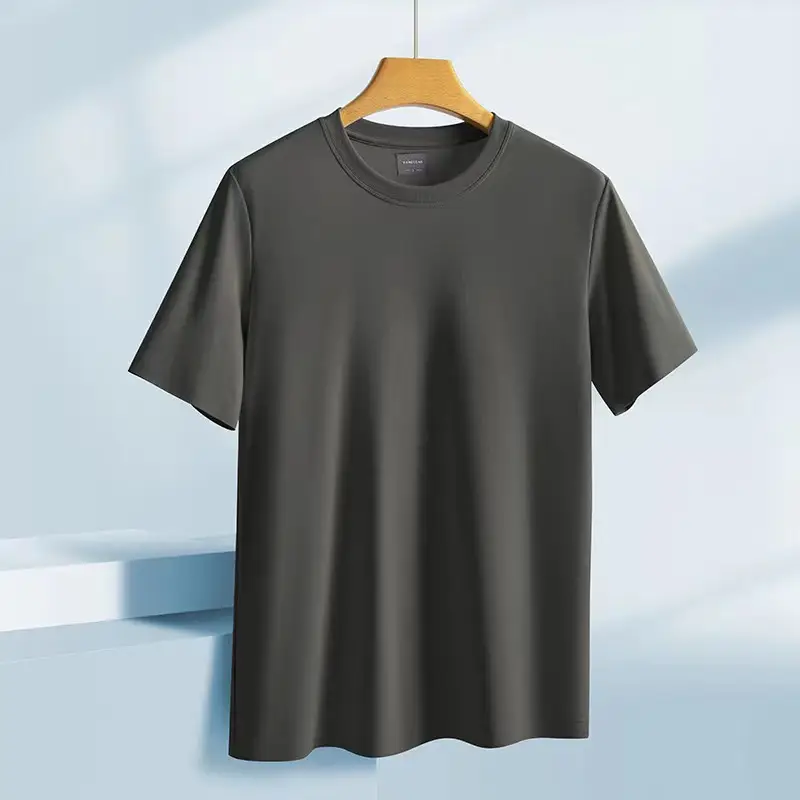 Men Women Cotton T-Shirt Summer Loose Cool Solid Color - Image 6