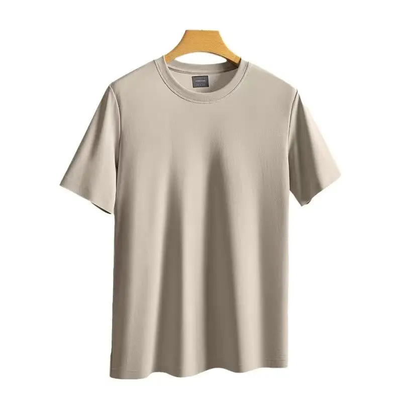 Men Women Cotton T-Shirt Summer Loose Cool Solid Color - Image 9