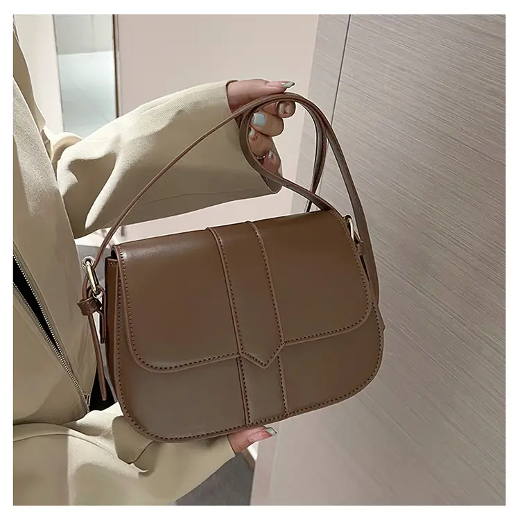 Brown Vintage Square Shoulder Bag for Women — feature 35
