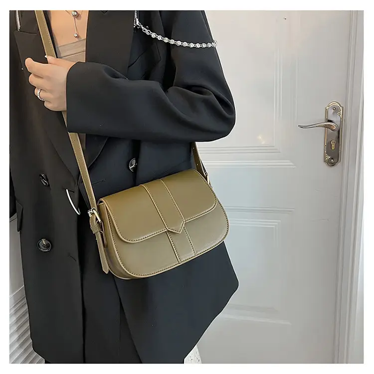 Brown Vintage Square Shoulder Bag for Women — feature 41