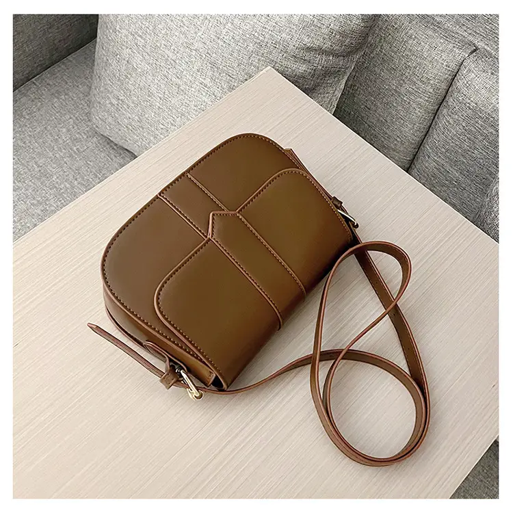 Brown Vintage Square Shoulder Bag for Women — feature 43