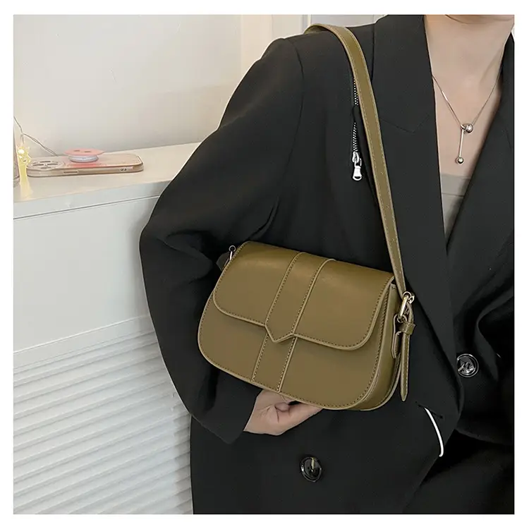 Brown Vintage Square Shoulder Bag for Women — feature 47