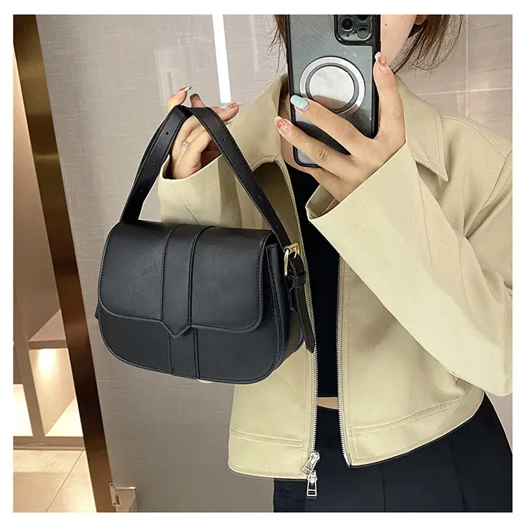 Brown Vintage Square Shoulder Bag for Women — feature 9
