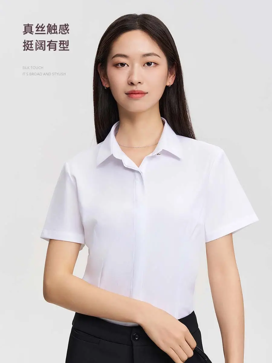 Men Cotton Short Sleeve Shirt Black SW75-137 - Image 21