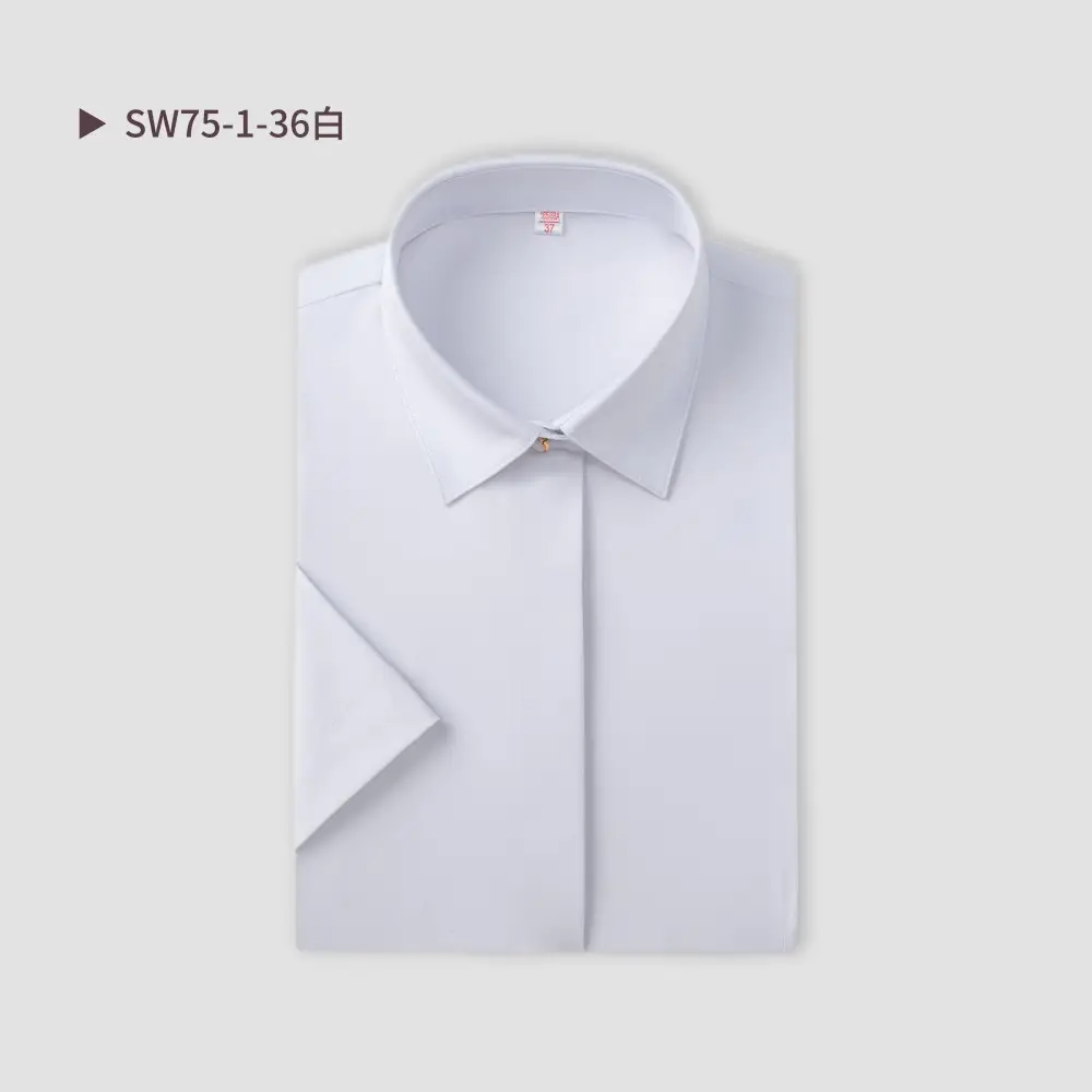 Men Cotton Short Sleeve Shirt Black SW75-137 - Image 10