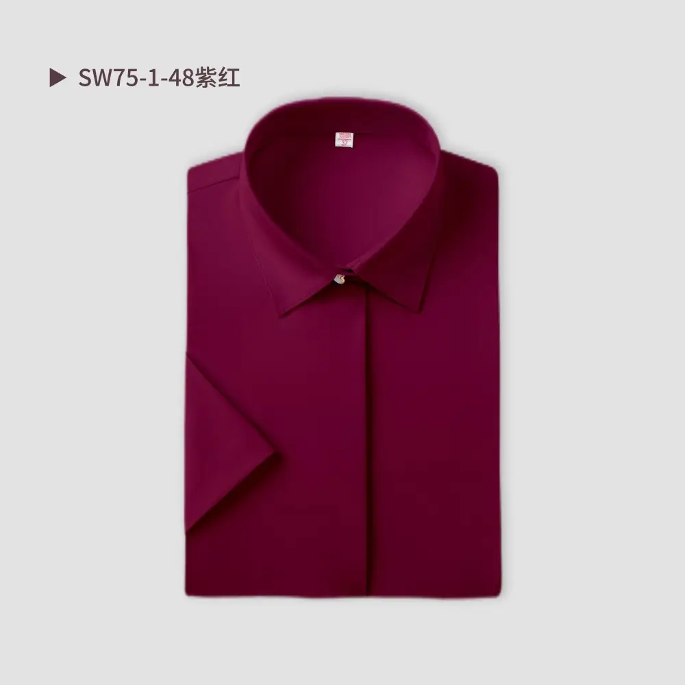 Men Cotton Short Sleeve Shirt Black SW75-137 - Image 13