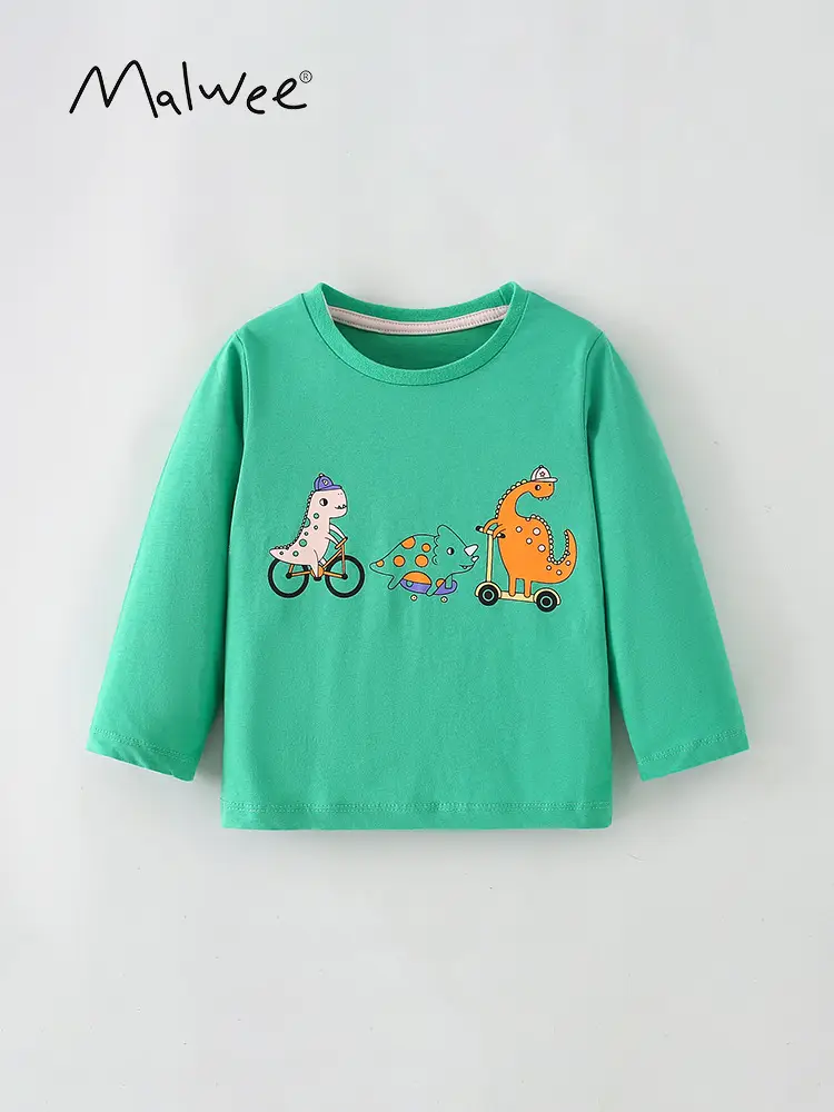 Malwee Boys Green Cartoon Print Sweatshirt - Image 2