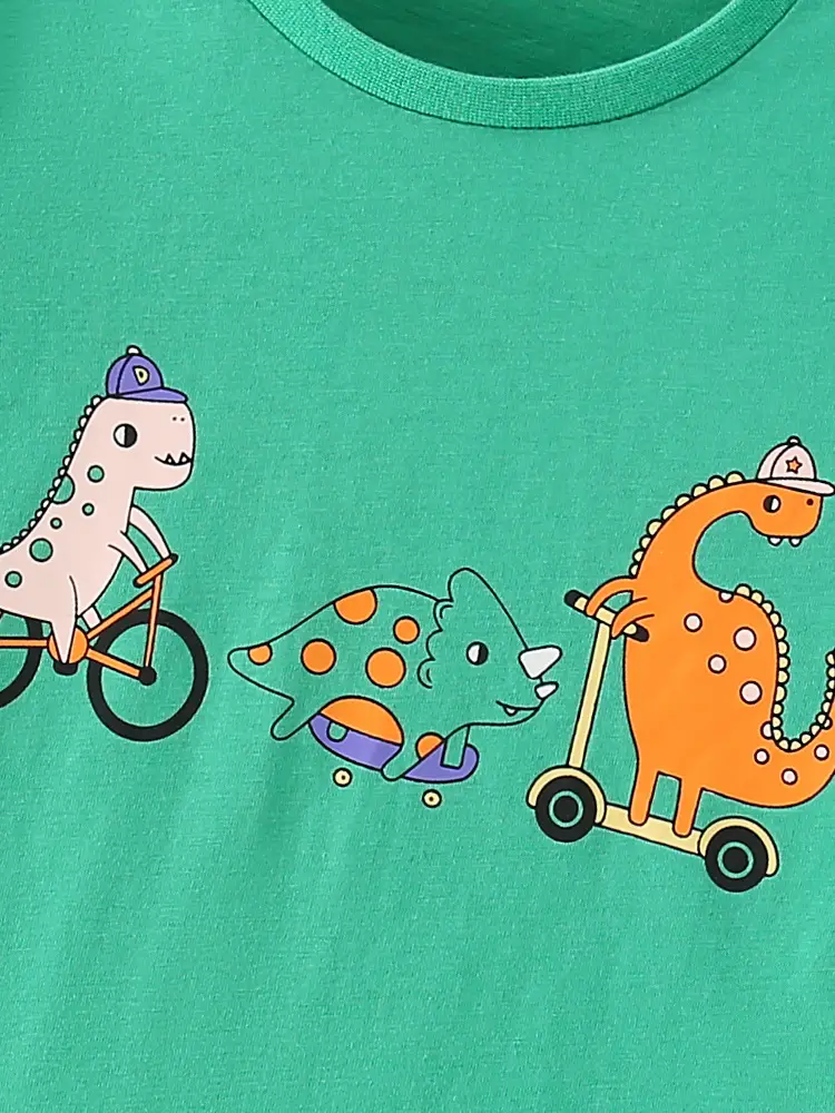 Malwee Boys Green Cartoon Print Sweatshirt - Image 4