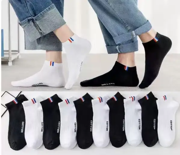 Socks Spring and Summer Men's Mid-length Socks Spring and Summer Breathable Stockings Autumn and Winter Sweat-absorbent Men's Socks Sports Basketball Socks for Hair