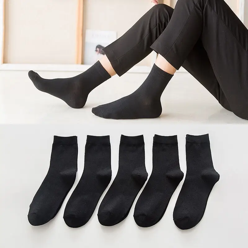 Socks Spring and Summer Men's Mid-length Socks Spring and Summer Breathable Stockings Autumn and Winter Sweat-absorbent Men's Socks Sports Basketball Socks for Hair