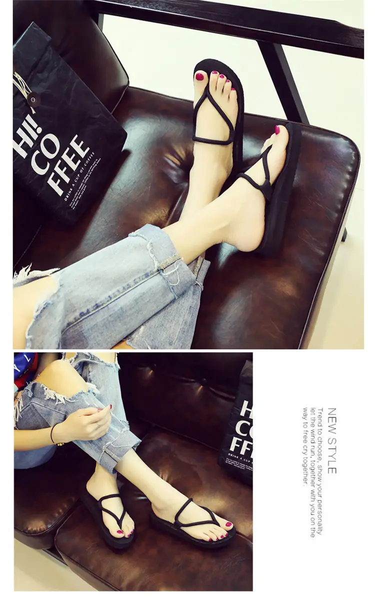 2026 New Style Flip-Flops for Women, Summer Thick-Soled Non-Slip Sandals, Fashionable Versatile Outdoor Trendy Beach Shoes — feature 12